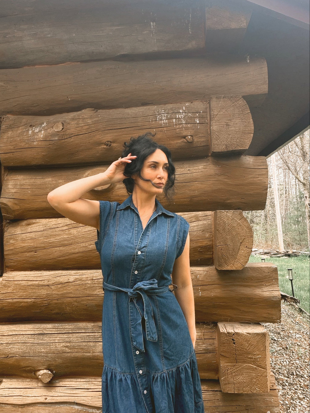 The Long Way Home Denim Dress
