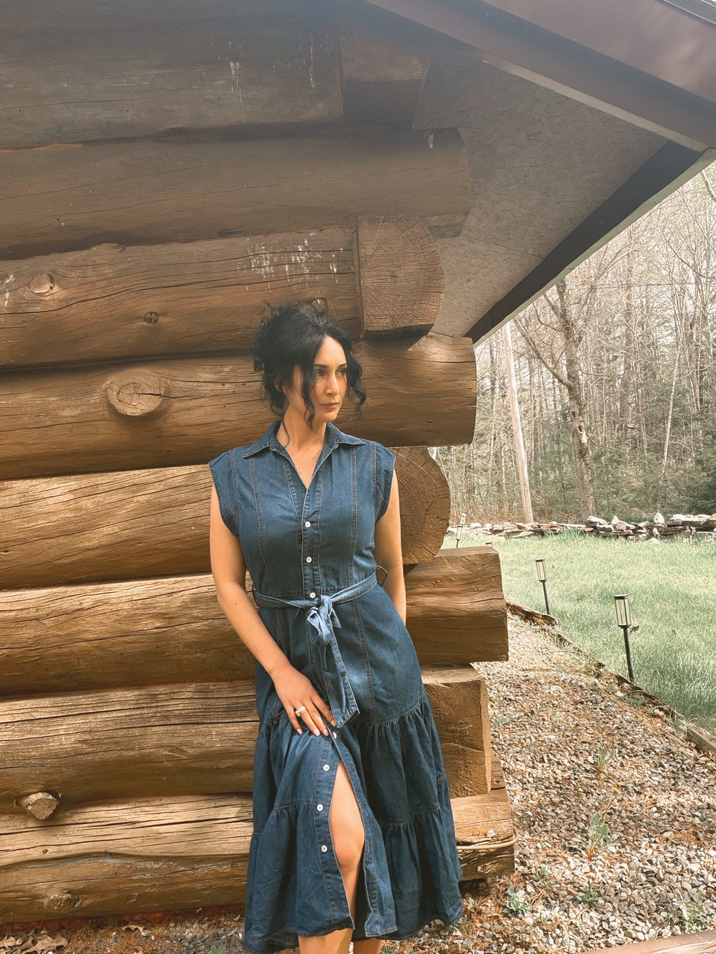 The Long Way Home Denim Dress