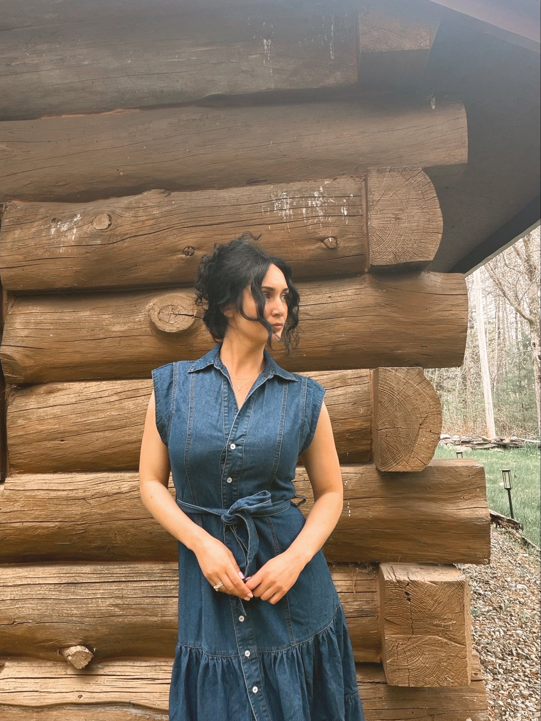 The Long Way Home Denim Dress
